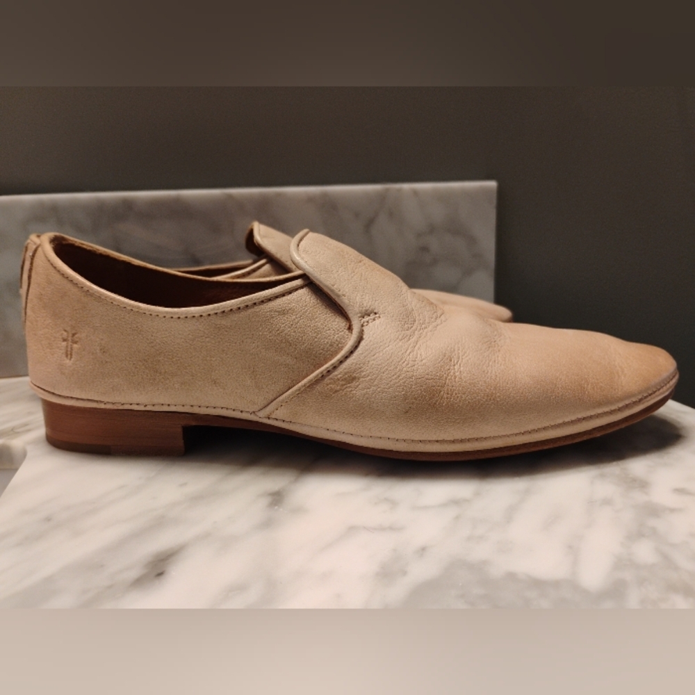 Frye Ashley Slip On 79937 Womens Brown Leather Loafer Flats Shoes Size 7.5M